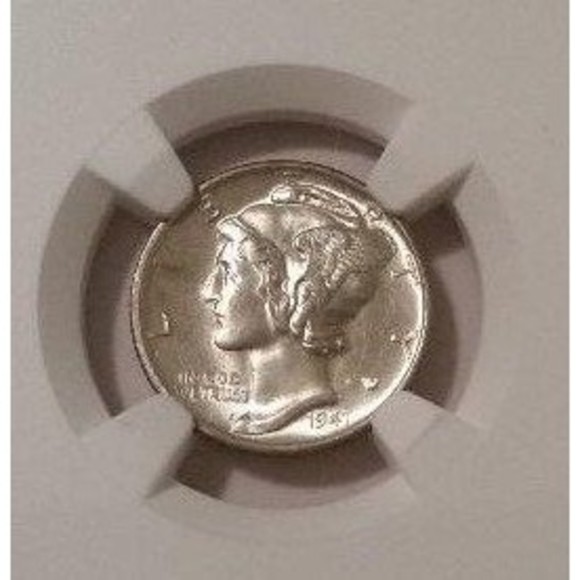1941 D Mercury Dime MS66 FB NGC - Picture 3 of 4